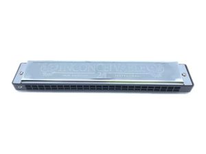 Swan 24 Holes Blues Jazz Music Key C# Tremolo Harmonica Harp Musical Instrument