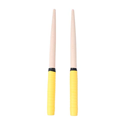 SUPVOX 1 Pair Maibachi Taiko Drum Sticks Wood Drumstickes for Musical Instrument Accessories 35x2cm (Yellow) SUPVOX 1 Pair Maibachi Taiko Drum Sticks Wood Drumstickes for Musical Instrument Accessories 35x2cm (Yellow)