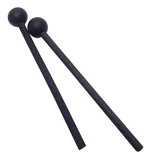 TUOREN 1 Pair 7.5 Inch Long Rubber Xylophone Mallets Tongue Drum Mallets Percussion Sticks Hammer with Wooden Handle Music Instrument Accessory (Black) TUOREN 1 Pair 7.5 Inch Long Rubber Xylophone Mallets Tongue Drum Mallets Percussion Sticks Hammer with Wooden Handle Music Instrument Accessory (Black)