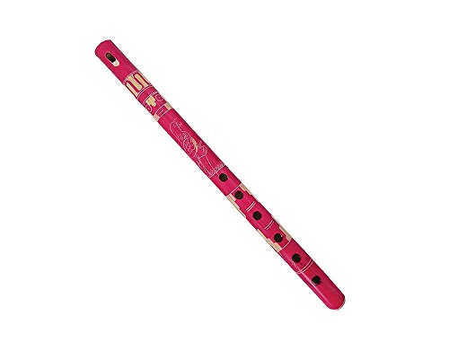 Colored Bamboo Wooden Native Tribal Nature Pattern Flute Woodwind Recorder - Handmade Gifts Ethnic Musical Instruments (Hot Pink) Colored Bamboo Wooden Native Tribal Nature Pattern Flute Woodwind Recorder - Handmade Gifts Ethnic Musical Instruments (Hot Pink)