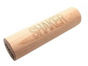 TUOREN 1PCS Wood Shakers Sand Hammer Musical Percussion Instruments Natural Finish (Medium)