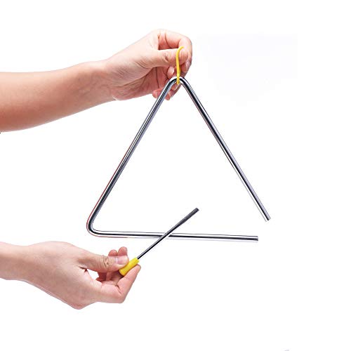 8 Inch Musical Steel Triangle Percussion Instrument With Striker 8 Inch Musical Steel Triangle Percussion Instrument With Striker