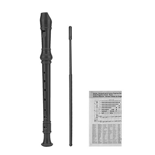 SJOYS 8-Hole Soprano Descant Recorder Kids Music Flute with Cleaning Rod & Case Bag For School Student Home Entertainment Black SJOYS 8-Hole Soprano Descant Recorder Kids Music Flute with Cleaning Rod & Case Bag For School Student Home Entertainment Black