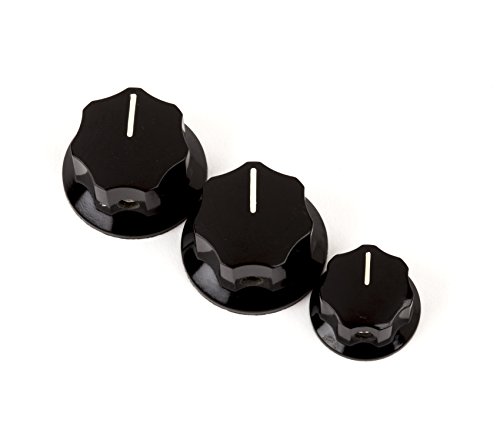 Fender Jazz Bass Knobs - Black Fender Jazz Bass Knobs - Black