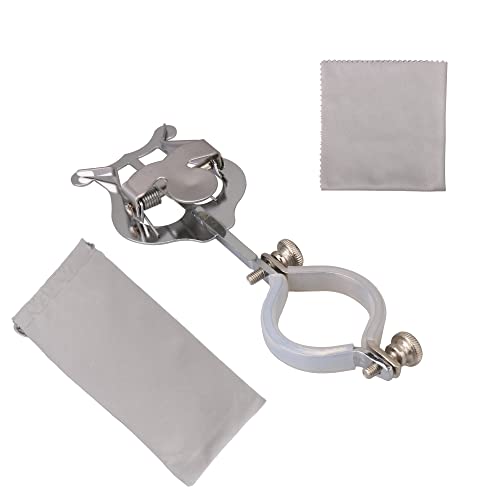 Walmine Silver Clarinet Clamp-On Holder Lyre Musical Sheet Clip Lyre Replacement Parts Walmine Silver Clarinet Clamp-On Holder Lyre Musical Sheet Clip Lyre Replacement Parts