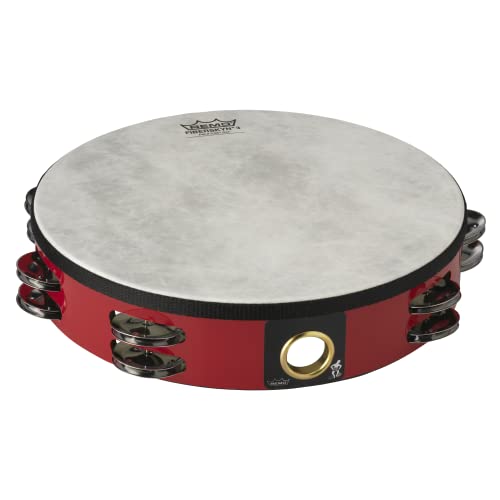 Remo TA-5210-52 Fiberskyn Tambourine - Quadura Deep Red Remo TA-5210-52 Fiberskyn Tambourine - Quadura Deep Red