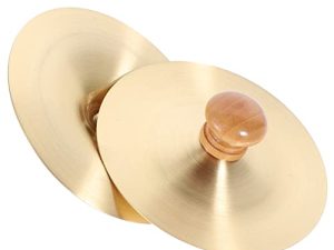 2pcs Finger Cymbals Kids Percussion Instrument Toys Metal Finger Cymbals Silver Dance Finger Zills for Kids Children Playing