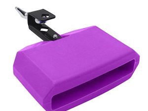 TUOREN 5“ Jam Block Musical Percussion Instrument Plastic Latin Drum Instrument (Purple)