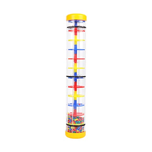 Rainmaker 12 inch Rain stick for babies Rattle Tube Rain Stick Shaker Music Sensory Auditory Instrument Toy For baby child girl (12 inch Yellow) Rainmaker 12 inch Rain stick for babies Rattle Tube Rain Stick Shaker Music Sensory Auditory Instrument Toy For baby child girl (12 inch Yellow)