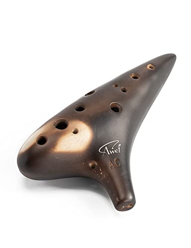 Joy of Wood Thrush 12 Hole Alto C Ceramic Ocarina Sweet Potato Shape in Exquisite Craft (Free Smokey Coffee) Joy of Wood Thrush 12 Hole Alto C Ceramic Ocarina Sweet Potato Shape in Exquisite Craft (Free Smokey Coffee)