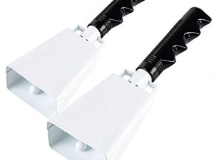 2 pack 7 in. steel cowbell/Noise makers with handles. Cheering Bell for sporting