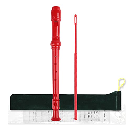 Mr.Power Student Soprano Recorder with Cleaning Rod (Red) Mr.Power Student Soprano Recorder with Cleaning Rod (Red)