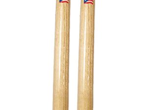 DP Music Hand Percussion Wood Claves 8 Inch - with Puerto Rico Flag