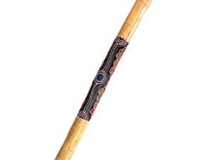 Jive Didgeridoo Instrument Hand Painted Bamboo Aboriginal Design Percussion Musical Instrument Professional Sound Large Size -48"