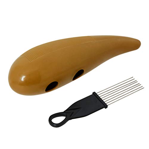 MILISTEN 1 Set Guiro Latin Percussion ABS Guiro Percussion with Scraper Guiro Lp Musical Instrument for Music Lovers Accompaniment Training (Coffee) MILISTEN 1 Set Guiro Latin Percussion ABS Guiro Percussion with Scraper Guiro Lp Musical Instrument for Music Lovers Accompaniment Training (Coffee)