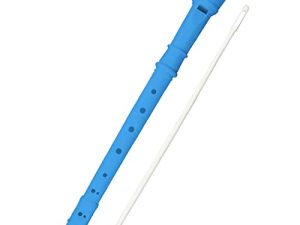 Soprano Recorder 8 Hole Classic German Style Descant Flute Musical Instruments + Cleaning Rod for Beginners Kids School Graduation Gift (blue)