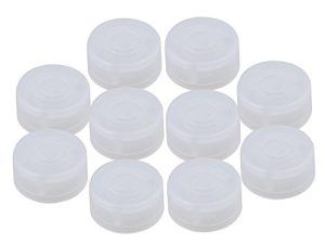 Yibuy 10 Pieces 24.4x12mm Plastic White Electric Guitar Effect Pedal Knobs Cap Musical Instrument Accessory