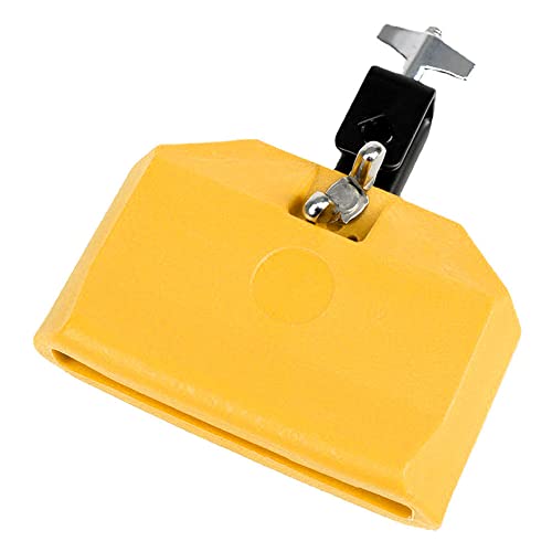 TUOREN 5“ Jam Block Musical Percussion Instrument Plastic Latin Drum Instrument (Yellow) TUOREN 5“ Jam Block Musical Percussion Instrument Plastic Latin Drum Instrument (Yellow)
