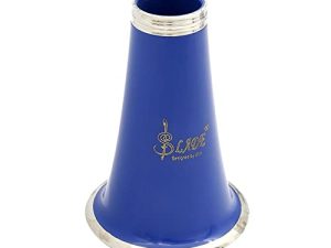 LKJYBG Clarinet Black Tube Colorful Horn Bore with Silver-Edge Bell Mouth Mouthpieces Musical Instrument Accessories Royal Blue