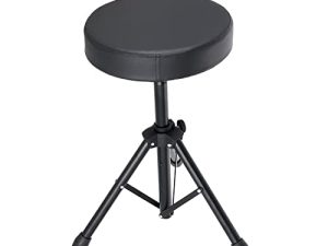 LeSage Drum Throne Set Anti Slip Drum Chair for Adults Kids Drummer Seat Stool in Musical Instruments Adjustable Music Stool Drum Seat Black
