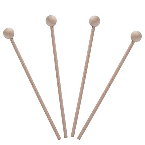 2 Pair Wood Mallets Percussion Sticks for Chime 2 Pair Wood Mallets Percussion Sticks for Chime