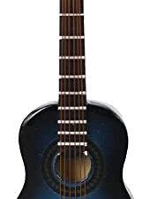 ALANO Blue Miniature Guitar Model Musical Instrument Ornaments Guitar Ornament Home Decoration (G-N-10)