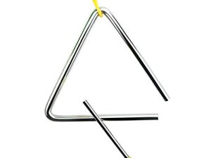 Onwon 5" Music Triangle Children Music Enlightenment Musical Steel Beater with Striker Percussion Instrument Set