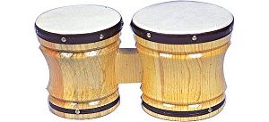 Rhythm Band Bongos Deluxe 6 1/2 in.H X7 in. and 8 in. Dia.