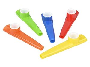 The Dreidel Company Plastic Kazoos Musical Instruments with Kazoo Flute Diaphragms for Gift