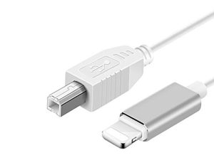 MeloAudio USB 2.0 Cable Type B to Midi Cable OTG Cable Compatible with iOS Devices to Midi Controller