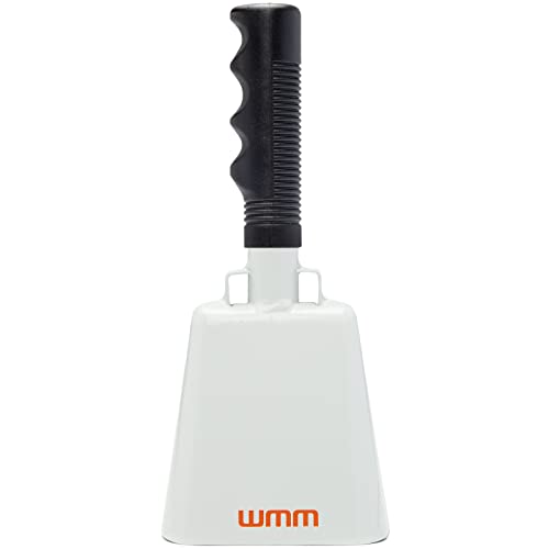 10 Inch Cow Bell Noise Makers Cowbell for Sporting Event Cheering Bell for Football Games Large Steel Cowbell with Handle Solid School Bells Call Bell Alarm(White) 10 Inch Cow Bell Noise Makers Cowbell for Sporting Event Cheering Bell for Football Games Large Steel Cowbell with Handle Solid School Bells Call Bell Alarm(White)