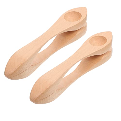 GANAZONO 2pcs Musical Spoons Traditional Percussion Spoons Folk Wooden Percussion Instrument for Old Fashioned Easy Play Irish Folk Music Wood Sound GANAZONO 2pcs Musical Spoons Traditional Percussion Spoons Folk Wooden Percussion Instrument for Old Fashioned Easy Play Irish Folk Music Wood Sound