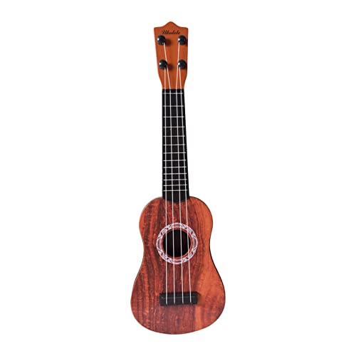 predolo Realistic 21 Inch Ukulele Guitar Early Learning Education for Beginners - Brown predolo Realistic 21 Inch Ukulele Guitar Early Learning Education for Beginners - Brown