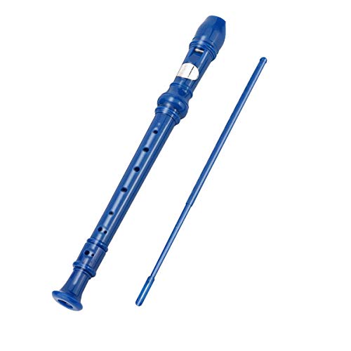 Descant Recorder 8-Hole Soprano Kids Music Flute With Cleaning Rod And Case Bag For School Student (Blue 02) Descant Recorder 8-Hole Soprano Kids Music Flute With Cleaning Rod And Case Bag For School Student (Blue 02)