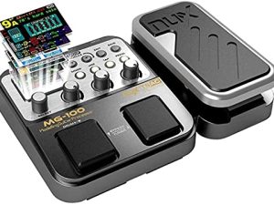 MG-100 Professional Multi-Effects Pedal Processor Musical Instrument Parts 40s Record 55 Effect Mode 10 Sound Di Box Electric Guitar and Bass Loop Amplifier Tube Pedal