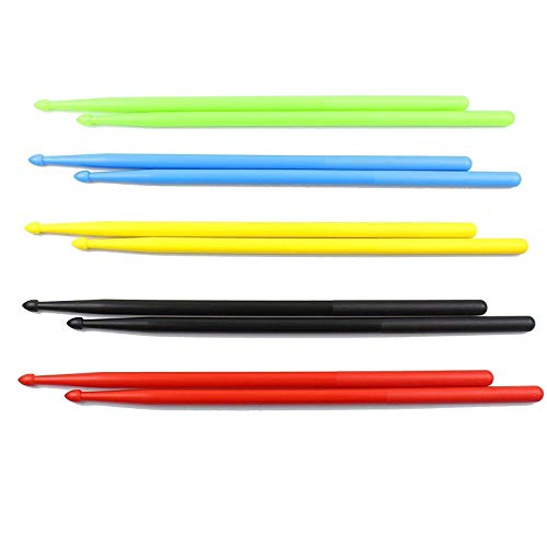 5 Pairs 5A Nylon Drum Sticks for Drummer Playing 5 Pairs 5A Nylon Drum Sticks for Drummer Playing