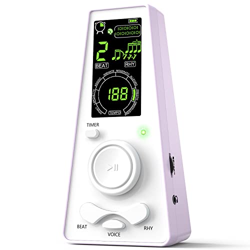 Electronic Digital Metronome for Musicians Piano Guitar Violin Instrument Volume & Beat Speed Adjustable Universal(Purple) Electronic Digital Metronome for Musicians Piano Guitar Violin Instrument Volume & Beat Speed Adjustable Universal(Purple)