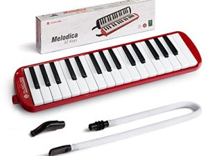 MUSICUBE Melodica for Kids 32 Keys Melodica Instrument Air Piano Keyboard with 1 Long Tube