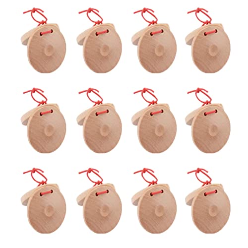 12 Pcs Musical Castanets Instrument 12 Pcs Musical Castanets Instrument