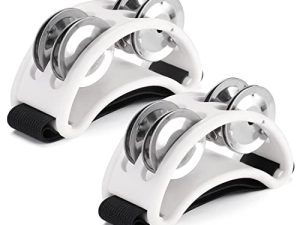 Facmogu 2PCS Foot Tambourine for Adults