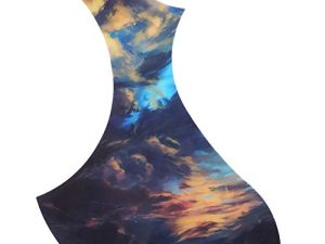 Guitar Pickguard，Acoustic Guitar Pickguard Self‑Adhesive Decoration Musical Instrument Accessories Suitable For Folk Guitars(2) Played Accessories