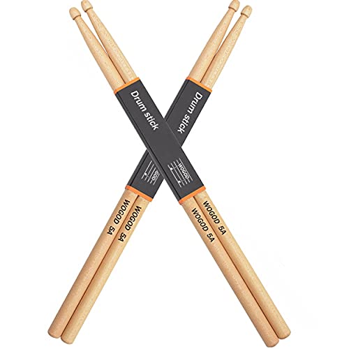 WOGOD 5A Drum Sticks Maple Drumsticks (Two pair) WOGOD 5A Drum Sticks Maple Drumsticks (Two pair)