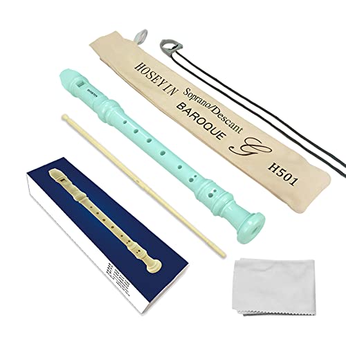 HOSEYIN Soprano Recorder Baroque style German style C Key 8 Holes Soprano Recorder for Beginners Kids students (Baroque HOSEYIN Soprano Recorder Baroque style German style C Key 8 Holes Soprano Recorder for Beginners Kids students (Baroque