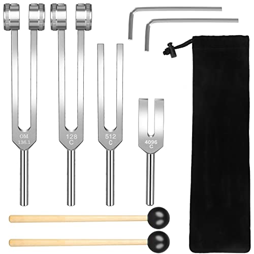 Uoeo 9 Pack Tuning Fork Set (128Hz Uoeo 9 Pack Tuning Fork Set (128Hz