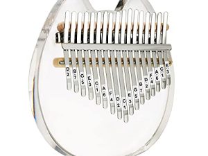 Beveetio Clear Kalimba Thumb Piano With Eva Protective Case