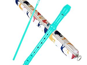 12.8Inches 8 Hole Descant Soprano Recorder with Recorder Case Gift Bag Cleaning Stick Musical Instruments Flute For Kids and Adults