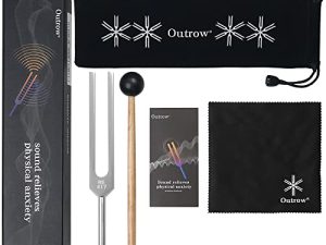 Outrow 417hz Aluminum Alloy Tuning Fork for Sound DNA Healing/Relax Mind Body/Professional Instrument