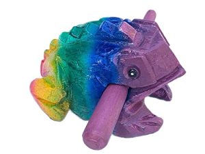 5 Inch Guiros Percussion Instruments Wooden Frog