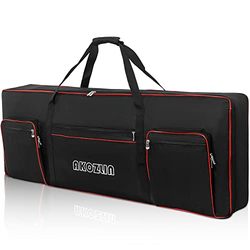 AKOZLIN 76 Keys Electric Piano Keyboard Gig Bag with Adjustable Straps and 5-Pocket for Keyboard Accessaries AKOZLIN 76 Keys Electric Piano Keyboard Gig Bag with Adjustable Straps and 5-Pocket for Keyboard Accessaries