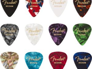 Fender Classic Celluloid Guitar Picks 351 Shape
